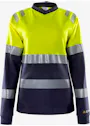 Fristads 133269 T-Shirt Met Lange Mouwen High Vis Klasse 1 7108 Tfl Reflecterend Vlamwerend Dames miniatuur