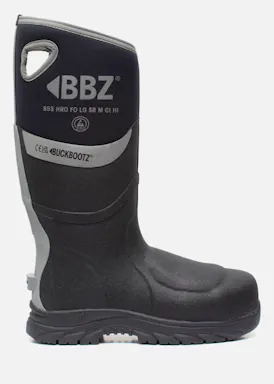 Buckbootz Neopreen Laars Zwart Metatarsal S5S Werkschoen Hoog