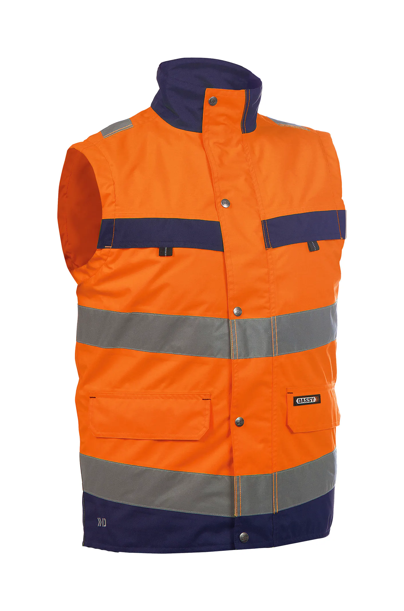 Oranje/marineblauw