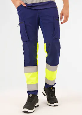 Blåkläder 1551 Werkbroek met Stretch High Vis