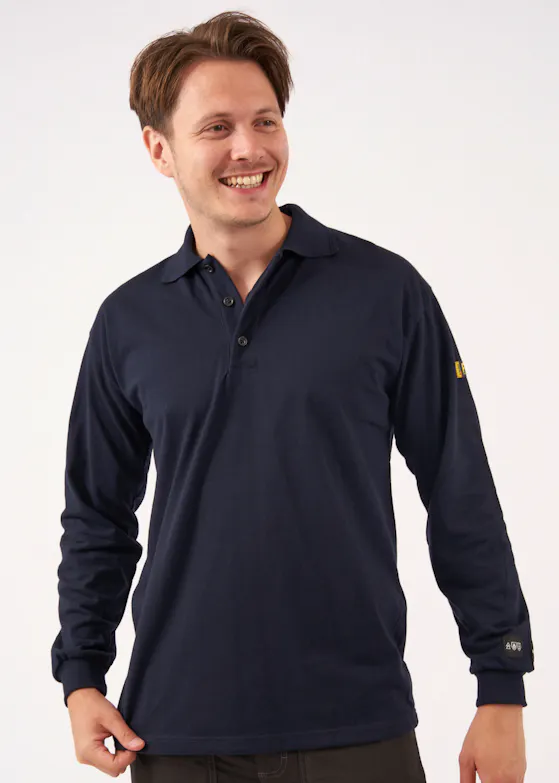 Blåkläder 3374 Vlamvertragende Piqué Polo lange mouw