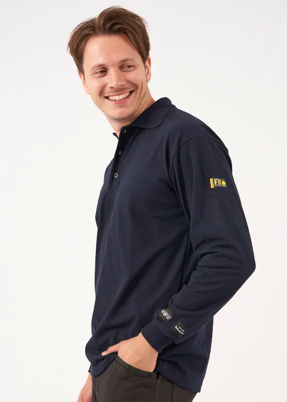 Blåkläder 3374 Vlamvertragende Piqué Polo lange mouw