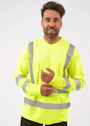 Blåkläder 3385 T-shirt lange mouw High Vis miniatuur