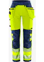 Fristads Stiby High Vis Green werkbroek dames stretch klasse 2 2664 GSTP miniatuur