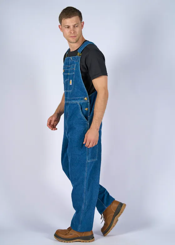 Carhartt 104672 Denim Bib Overall Loose Fit Regular Fit