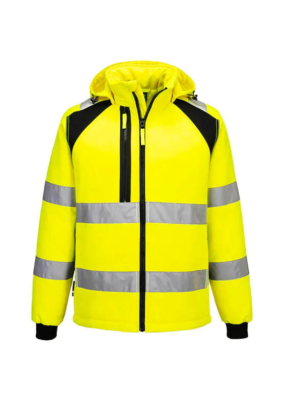 Portwest WX2 Softshelljack CD809 Hi-Vis Gevoerd 2 (L) UV-bescherming Reflecterend