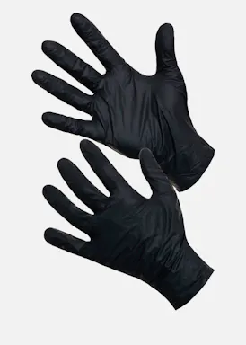 CMT Handschoenen Nitril Poedervrij Zwart (100) stuks