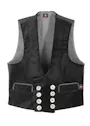 FHB Fritz Zunft-60616 Gilet Trenkercord Driedraads Met Echt Leer Regular Fit miniatuur