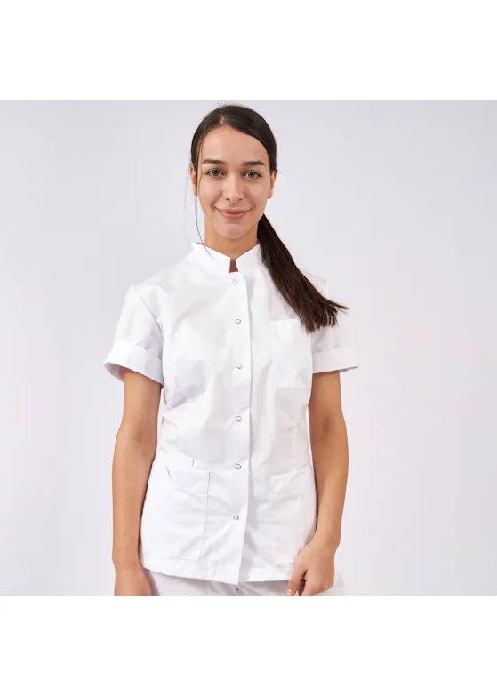 De Berkel zorgjas Jillian wit B3470326