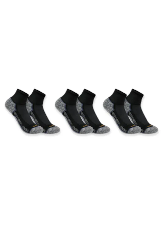 Carhartt Force Midweight Quarter Sock 3 Pack SQ5283M