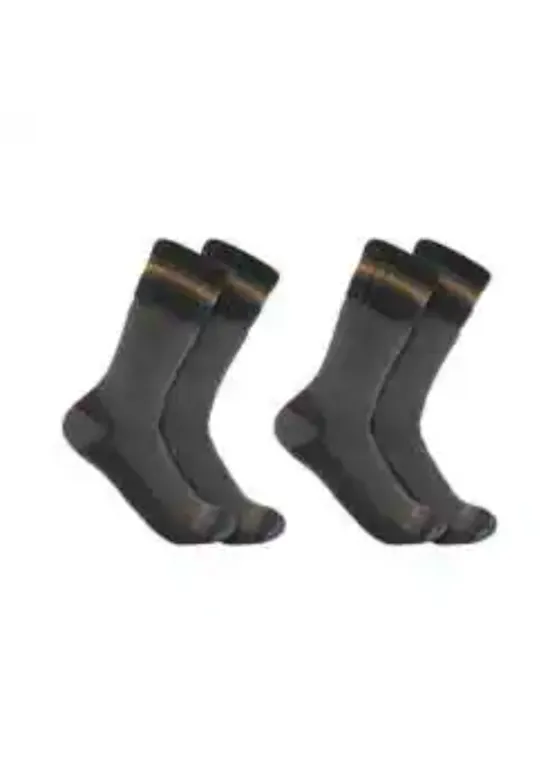 Carhartt Synthetic-Wool Blend Boot Sock 2 Pack SB7742M