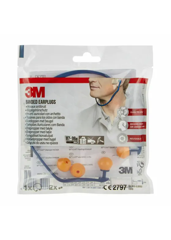 3M 1310 Oordoppen met Beugel 2 Paar Dopjes
