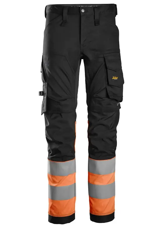 Snickers High-Vis, Klasse 1 Stretch Werkbroek 6334