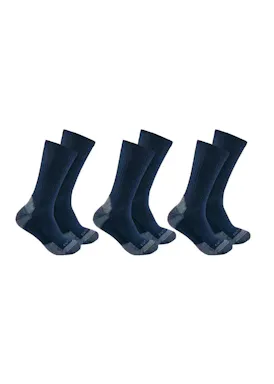 Carhartt Midweight Cotton Blend Crew Sock 3 Pair SC6203M