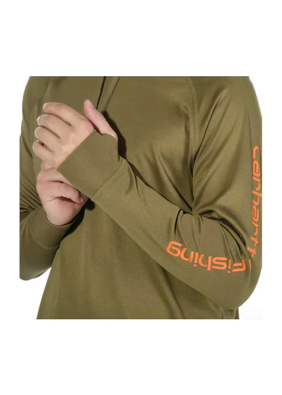 Carhartt Fishing 103572 T-Shirt Hooded L/S Comfort Fit