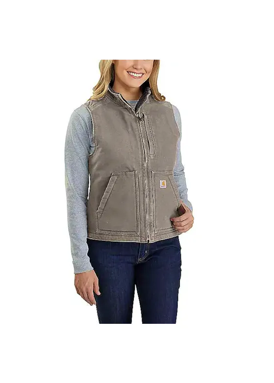 Carhartt 104224 Sherpa Lined Mock Neck Vest Comfort Fit Dames