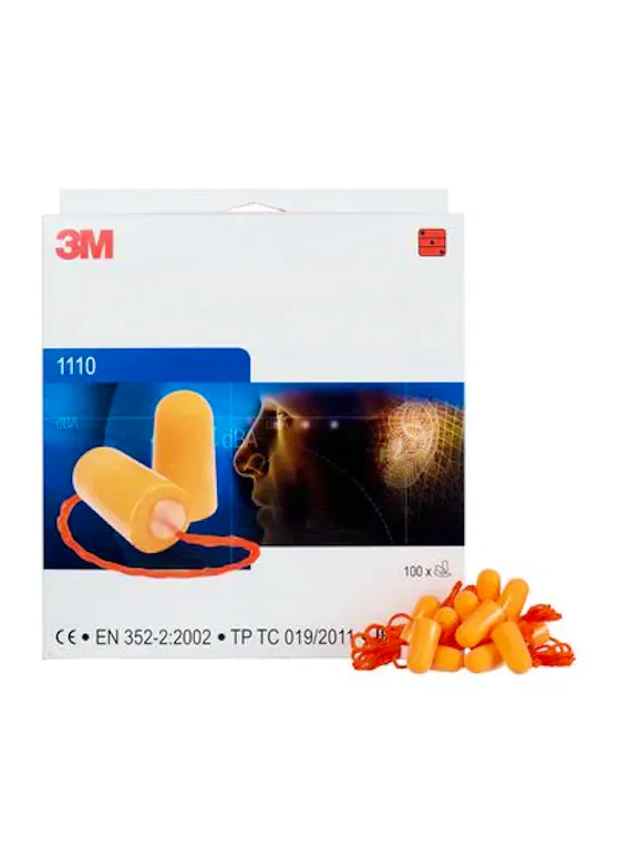 3M EAR 1100 Classic Met Koord Oranje (100 stuks)