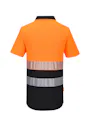 Portwest DX4 Poloshirt DX435 Hi-Vis Korte Mouw Rits UV-bescherming miniatuur