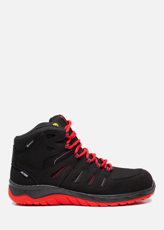 Elten Maddox GTX W Black-Red Mid ESD S3 CI