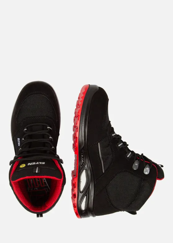 Elten Hannah XXTL Halfhoog ESD S3 Zwart/Rood