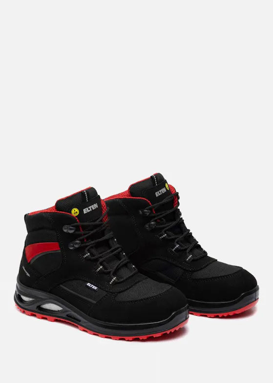 Elten Hannah XXTL Halfhoog ESD S3 Zwart/Rood