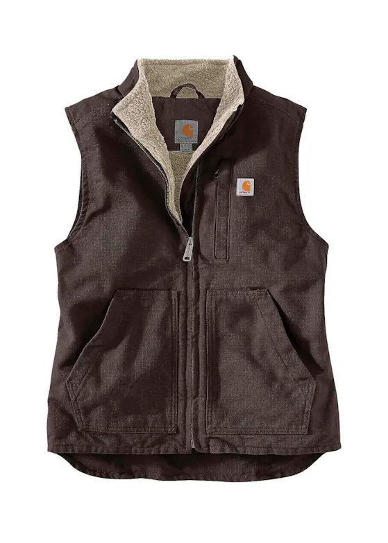 Carhartt 104224 Sherpa Lined Mock Neck Vest Comfort Fit Dames