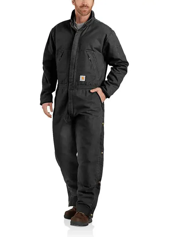 Carhartt Washed Duck 104396 Coverall Insulated Comfort Fit