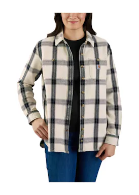 Carhartt 105576 Overhemden Heavyweight Twill L/S Plaid