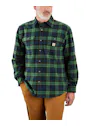 Carhartt 106356 Shirt Heavyweight Flannel Long-Sleeve Plaid Comfort Fit miniatuur