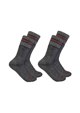 Carhartt Synthetic-Wool Blend Boot Sock 2 Pack SB7742M
