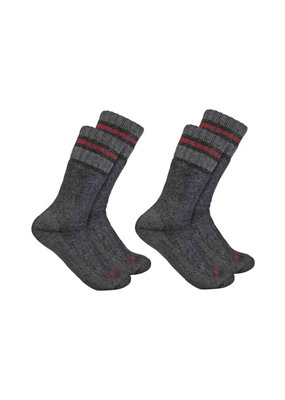 Carhartt Synthetic-Wool Blend Boot Sock 2 Pack SB7742M