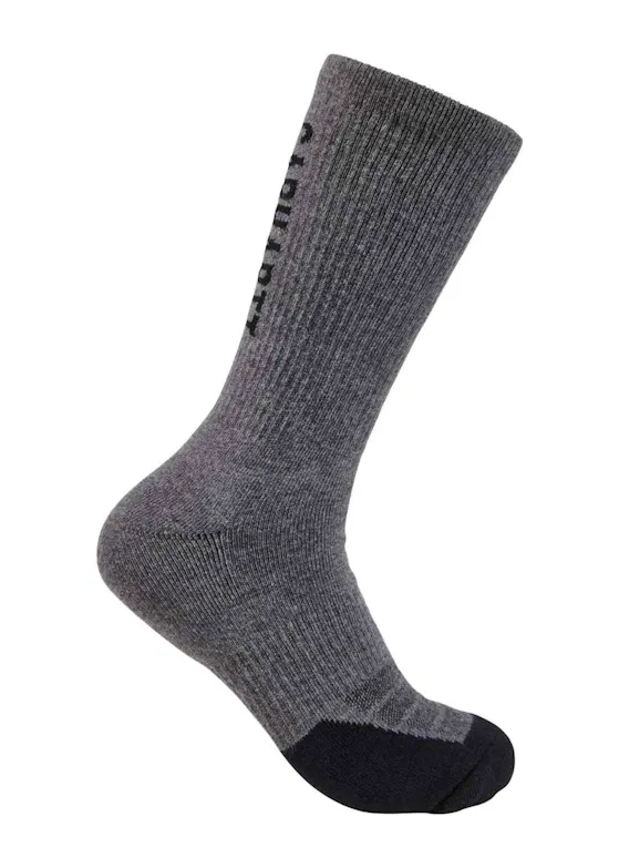 Carhartt Midweight Logo Crew Sock 3 Pack SC9913M
