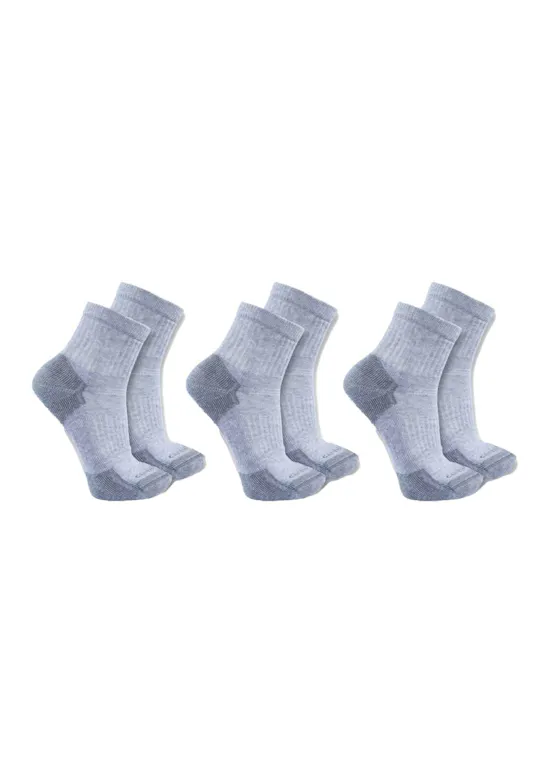 Carhartt Cotton Blend Quarter Sock 3 Pack SQ6103M