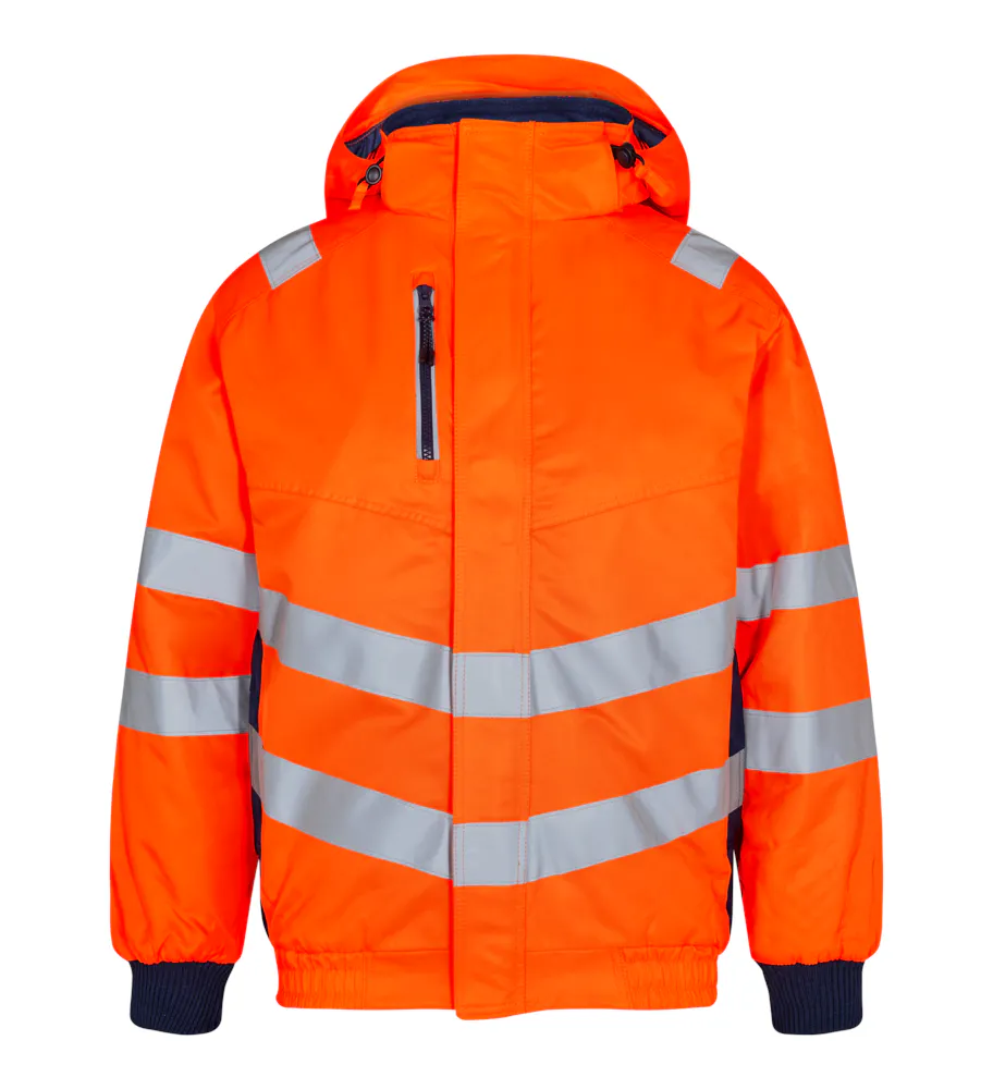 High Vis Oranje/Marineblauw