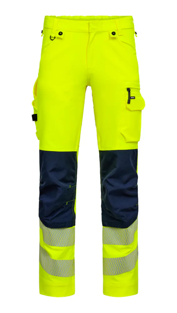 High Vis Geel/Marineblauw
