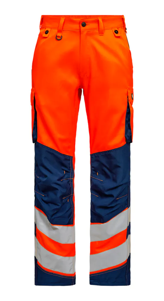 High Vis Oranje/Marineblauw