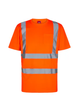 Engel Safety T-shirt W/Chest Pocket 9541-151 Reflecterend
