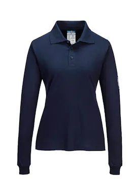 Portwest Modaflame Poloshirt FR758 Vlamvertragend Lange Mouw Dames