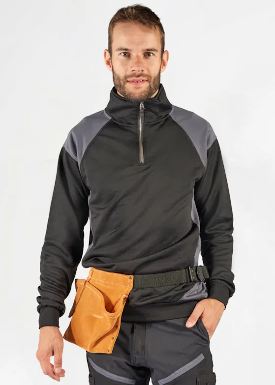 Fristads 300511 Sweater Met Korte Rits 7048 GSM - 122408 Regular Fit Skarup