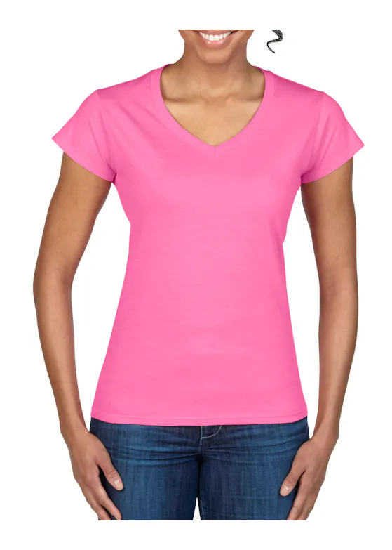 Gildan SoftStyle GIL64V00L V-Neck T-shirt Body Fit Dames