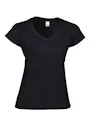 Gildan SoftStyle GIL64V00L V-Neck T-shirt Body Fit Dames miniatuur