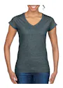 Gildan SoftStyle GIL64V00L V-Neck T-shirt Body Fit Dames miniatuur