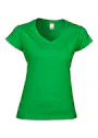 Gildan SoftStyle GIL64V00L V-Neck T-shirt Body Fit Dames miniatuur