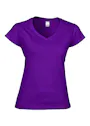 Gildan SoftStyle GIL64V00L V-Neck T-shirt Body Fit Dames miniatuur
