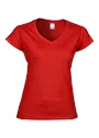 Gildan SoftStyle GIL64V00L V-Neck T-shirt Body Fit Dames miniatuur