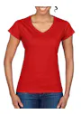 Gildan SoftStyle GIL64V00L V-Neck T-shirt Body Fit Dames miniatuur