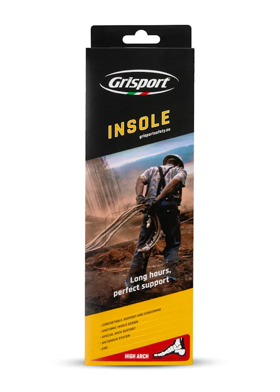 Grisport Inlegzolen Hoog Zwart maat 43