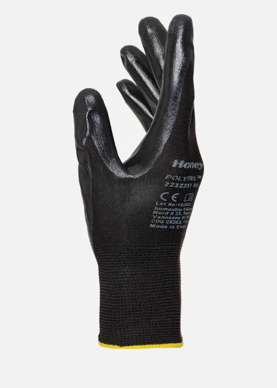 Honeywell 2232231 Polytril Black Werkhandschoenen
