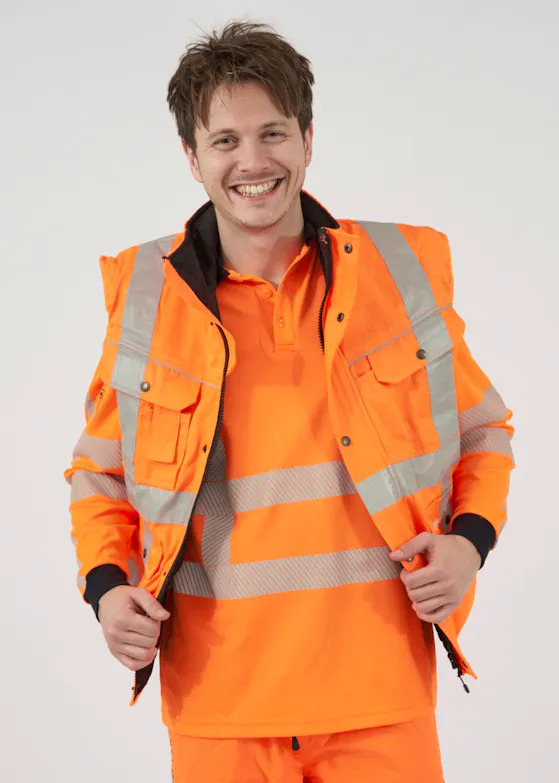 Hydrowear Aken 049464FO Bodywarmer Orange Reflecterend RWS