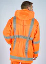 Hydrowear Lokeren hoge zichtbaarheidsjas oranje miniatuur